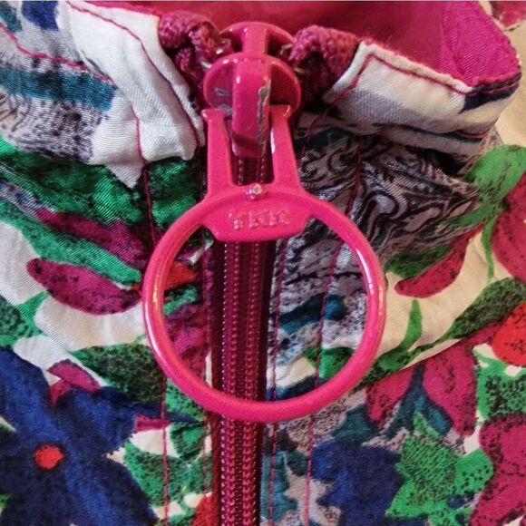 đť…şVintage 80s 90s High Intensity Floral Wibdbreaker Size Large - Picture 4 of 5